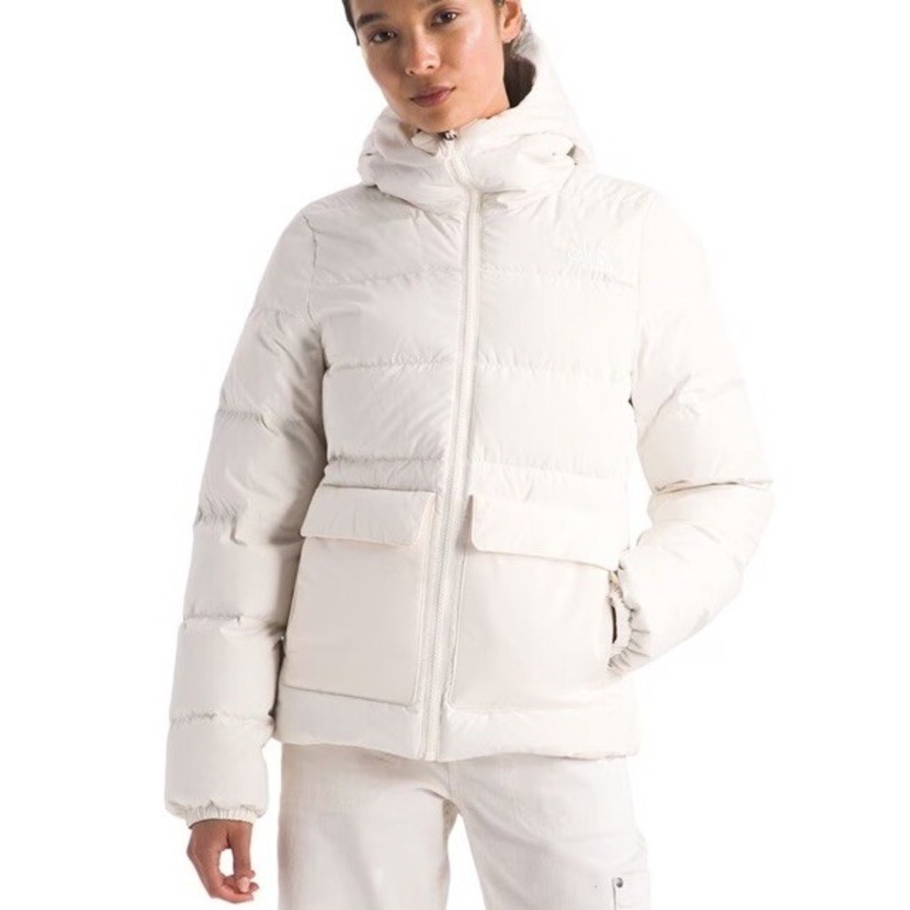 The NORTH‎ FACE Women's Gotham Insulated Jacket Coat White Dune